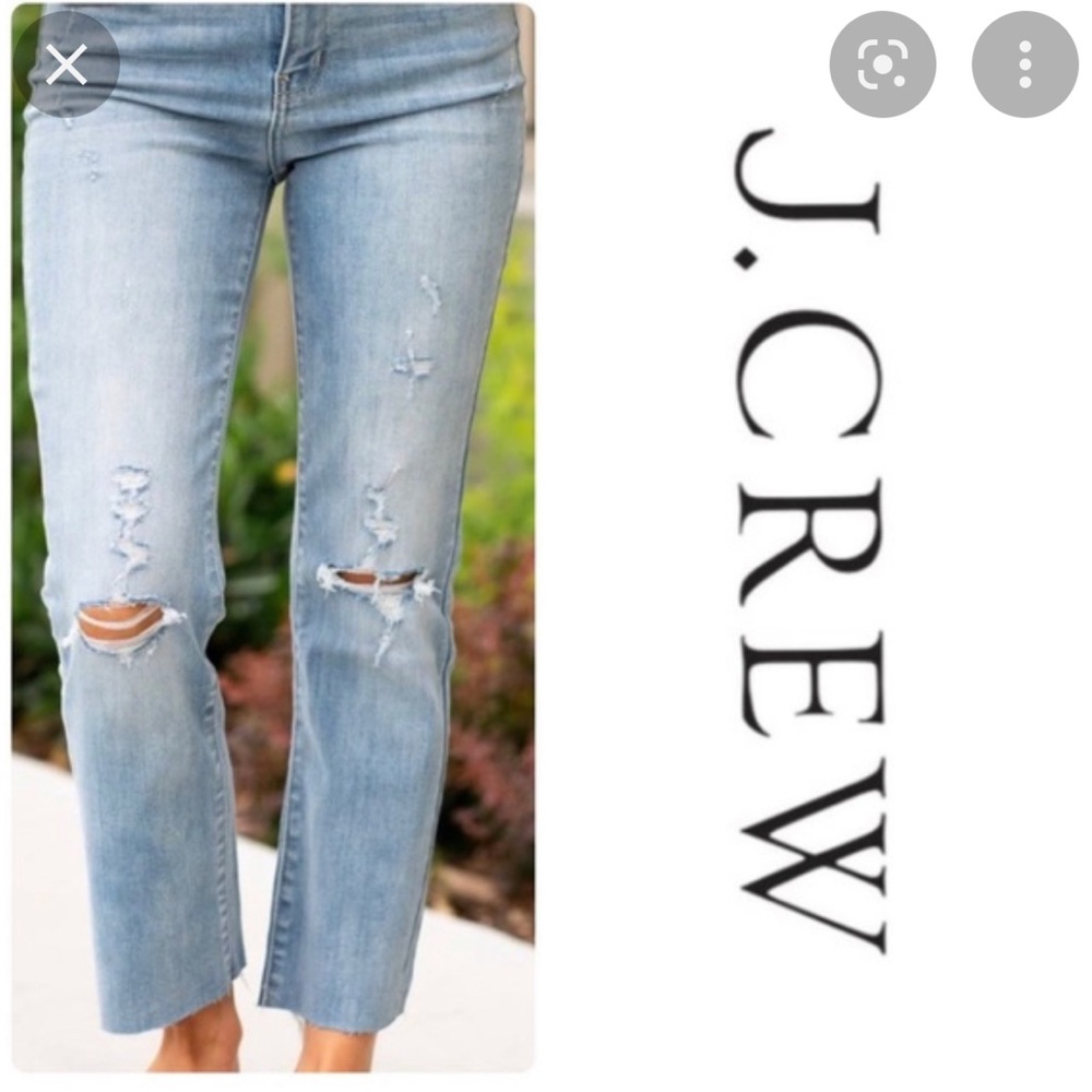 J Crew Straightaway Cropped Jeans
